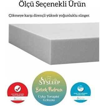 Bamboo Dikdörtgen Sünger Ortopedik 50x90 cm Beşik Yatağı