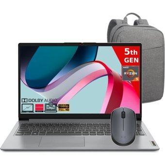 Lenovo IdeaPad 1 15ALC7 82R400S7TX-24512MC Dahili Radeon Graphics AMD Ryzen 5 5500U 24 GB Ram 512 GB SSD 15.6 inç Full HD Freedos Laptop + Çanta-Mouse