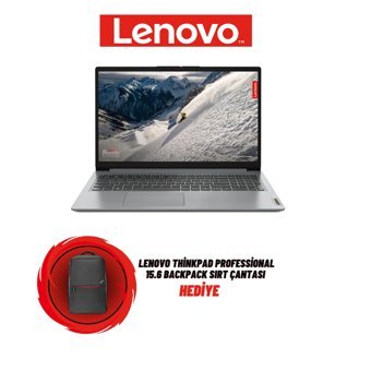 Lenovo IdeaPad 1 15AMN7 82VG00NDTX Harici Radeon 610M AMD Ryzen 3 7320U 8 GB Ram 256 GB SSD 15.6 inç Full HD Windows 11 Home Laptop + Çanta
