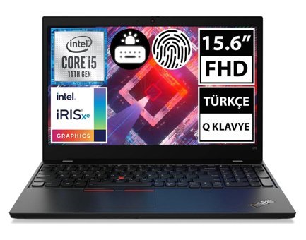Lenovo ThinkPad L15 20X300GHTX Dahili Iris Xe Graphics Intel Core i5 1135G7 8 GB Ram 256 GB SSD 15.6 inç Full HD Freedos Laptop