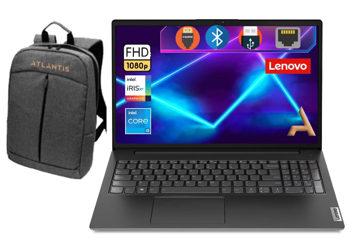 Lenovo V15 82TT00A5TX0127 Dahili Iris Xe Graphics Eligible Intel Core i5 1235U 8 GB Ram 512 GB SSD 15.6 inç Full HD Freedos Laptop + Çanta