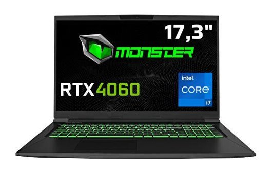 Monster TuLPar T7 V20.6.9 Harici GeForce RTX 4060 Intel Core i7 13700H 64 GB Ram 1 TB SSD 17.3 inç Full HD Windows 11 Home Laptop