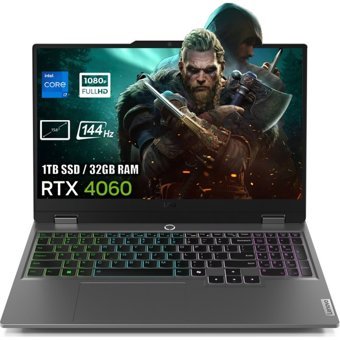Lenovo LOQ 15IRX9 83DV00HTTRN3 Harici GeForce RTX 4060 Intel Core i7 13650HX 32 GB Ram 1 TB SSD 15.6 inç Full HD Freedos Laptop