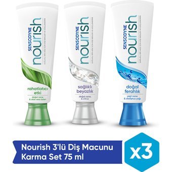 Sensodyne Nourish Naneli Florürlü Diş Macunu 3x75 ml