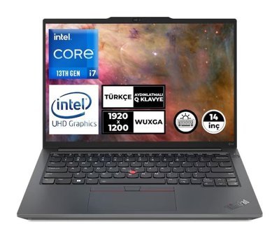 Lenovo ThinkPad E14 Gen5 21JLS20MTX Dahili Iris Xe Graphics Eligible Intel Core i5 1335U 8 GB Ram 512 GB SSD 14 inç WUXGA Freedos Laptop