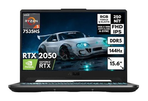 Asus TUF A15 FA506NF-HN050BT51 Harici GeForce RTX 2050 AMD Ryzen 5 7535HS 24 GB Ram 256 GB SSD 15.6 inç Full HD Windows 11 Pro Gaming Laptop