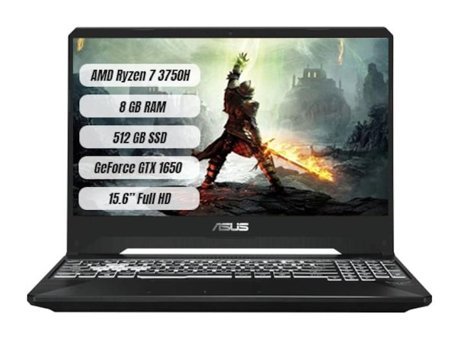 Asus FX505DT-BQ030 R7 Harici GeForce GTX 1650 AMD Ryzen 7 3750H 8 GB Ram 512 GB SSD 15.6 inç Full HD Freedos Gaming Laptop