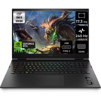 Hp Omen 17-CK2012NT 892Q8EA-07 Harici GeForce RTX 4090 Intel Core i9 13900HX 64 GB Ram 4 TB SSD 17.3 inç Full HD Freedos Gaming Laptop