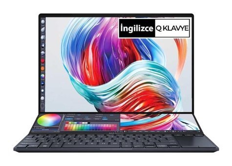 Asus Zenbook Pro 14 DUO UX8402VU-AS96T00TT Harici GeForce RTX 4050 Intel Core i9 13900H 32 GB Ram 1 TB SSD 14.5 inç Full HD Windows 11 Home Gaming Laptop