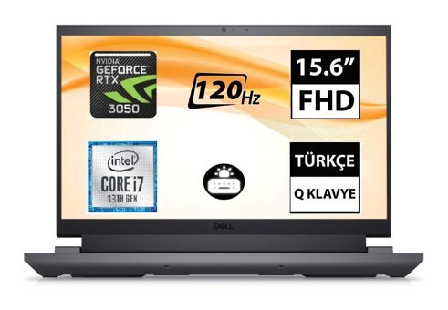 Dell G15 5530 G155530005U Harici GeForce RTX 3050 Intel Core i7 13650HX 16 GB Ram 512 GB SSD 15.6 inç Full HD Freedos Gaming Laptop
