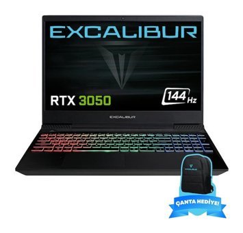Casper Excalibur G770.1265-BFJ0X-B Harici GeForce RTX 3050 Intel Core i7 12650H 16 GB Ram 1 TB SSD 15.6 inç Full HD Freedos Gaming Laptop