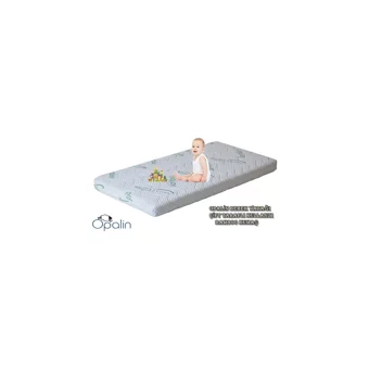 Opalın Bamboo Dikdörtgen Sünger Ortopedik 60x120 cm Beşik Yatağı