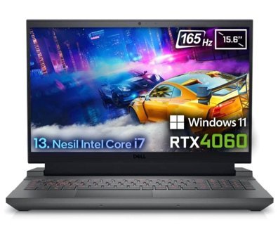 Dell Gaming G15 5530 G155530013WH Harici GeForce RTX 4060 Intel Core i7 13650HX 64 GB Ram 1 TB SSD 15.6 inç Full HD Windows 11 Home Gaming Laptop