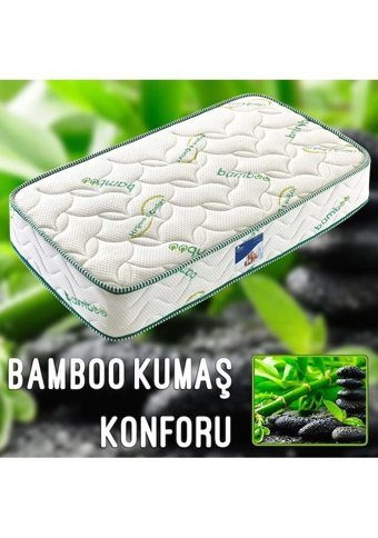 Heyner Bamboo Dikdörtgen Sünger Ortopedik 60x120 cm Beşik Yatağı