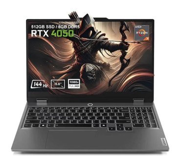 Lenovo LOQ 15ARP9 83JC006ATR Harici GeForce RTX 4050 AMD Ryzen 7 7435HS 8 GB Ram 512 GB SSD 15.6 inç Full HD Freedos Gaming Laptop