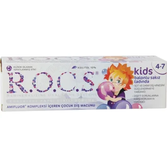 Rocs Sakızlı Florürsüz 4-7 Yaş Çocuk Diş Macunu 35 ml