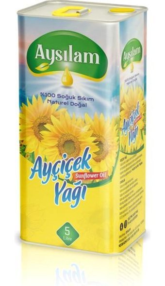 Aysılam Teneke Ayçiçek Yağı 5 lt
