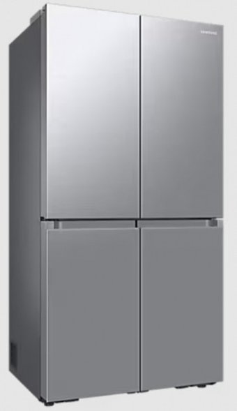 Samsung RF65DG90BESLTR 4 Kapılı No Frost E Enerji Sınıfı 650 lt İnox Üstten Donduruculu Solo Gardrop Tipi Buzdolabı