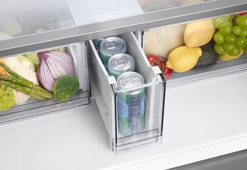 Samsung RF71DG90BESL 4 Kapılı No Frost E Enerji Sınıfı 821 lt Gri Üstten Donduruculu Solo Gardrop Tipi Buzdolabı