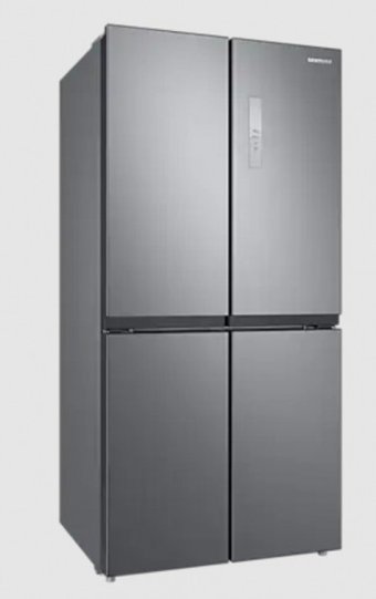 Samsung RF48A4000M9/TR 4 Kapılı Nofrost F Enerji Sınıfı 488 lt Modern Gri Alttan Donduruculu Solo Gardrop Buzdolabı