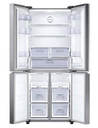 Samsung RF50K5920SL/TR 4 Kapılı Nofrost A+ Enerji Sınıfı 535 lt Modern Inox Alttan Donduruculu Solo Gardrop Buzdolabı