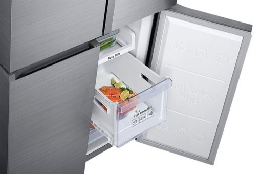 Samsung RF50K5920SL/TR 4 Kapılı Nofrost A+ Enerji Sınıfı 535 lt Modern Inox Alttan Donduruculu Solo Gardrop Buzdolabı