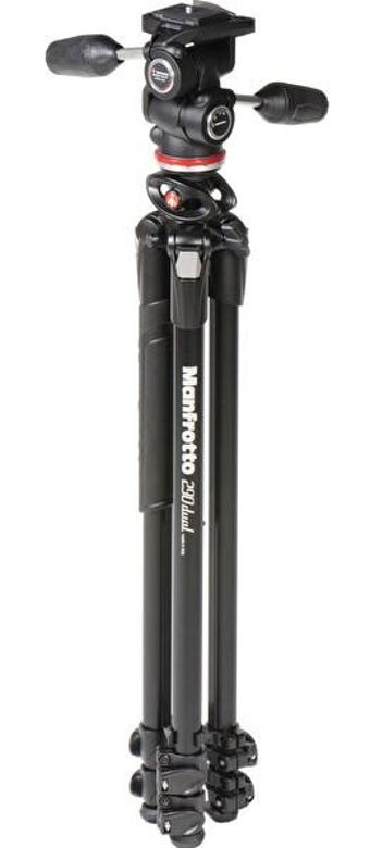 Manfrotto MK290DUA3-3W Kademeli Tripod 175 cm