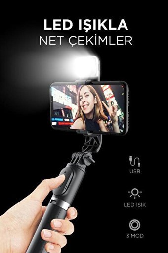 Torima Q02S Masaüstü 1 Kademeli Telefon Tripod