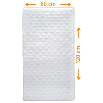 Lia Baby Dikdörtgen Pamuk Ortopedik Portatif Katlanır 60x120 cm Beşik Yatağı