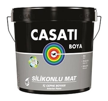 Casati Silikonlu C822 Silikonlu Su Bazlı Plastik Mat İç Cephe Boyası 15 lt Kum Beji