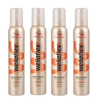 Wella Wellaflex Curl & Waves Dalgalı-Kıvırcık Saçlar İçin Şekillendirici Hacim Veren Saç Köpüğü 4x200 ml