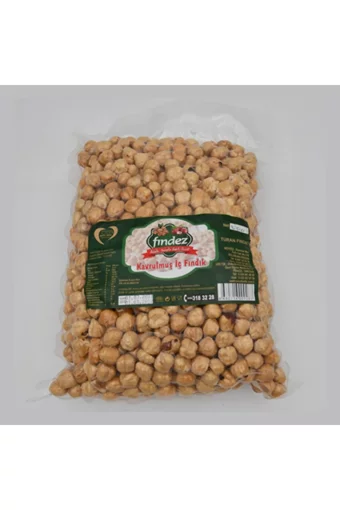 Fındez Kavrulmuş Tuzsuz Tane Fındık İçi 1 kg