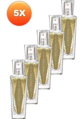 Avon Attraction EDP Çiçeksi-Odunsu-Oryantal Kadın Parfüm 5x30 ml