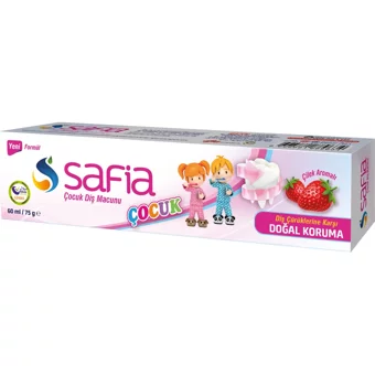 Safia Çilekli Florürsüz Diş Macunu 75 gr