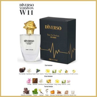 Diverso W11 EDP Çiçeksi-Meyveli-Oryantal Kadın Parfüm 50 ml