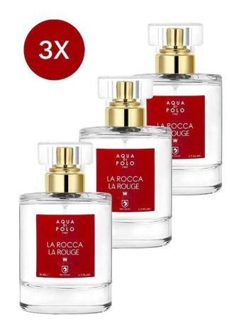 Aqua Di Polo 1987 La Rocca La Rouge EDP Amber-Çiçeksi-Lavanta Kadın Parfüm 3x50 ml