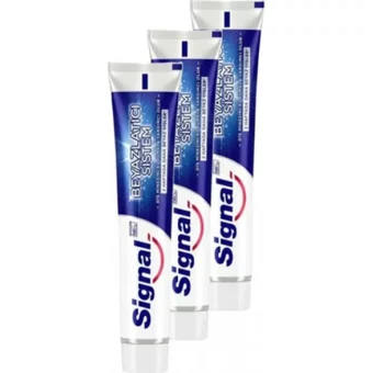 Signal Beyazlatıcı Sistem Naneli Florürlü Diş Macunu 3x50 ml