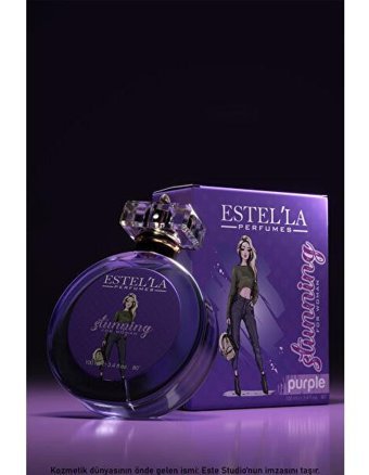 Estella Stunning Purple EDC Amber-Fresh-Sandal Ağacı Kadın Parfüm 100 ml