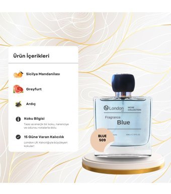 London Lr Blue EDT Baharatlı-Çiçeksi-Oryantal Kadın Parfüm 50 ml