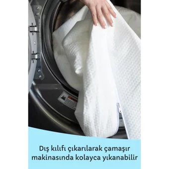 Elyaf Sepeti Dikdörtgen Visco Ortopedik 70x120 cm Beşik Yatağı