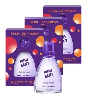 Ulric De Varens Mini Sexy EDP Çiçeksi-Meyveli-Odunsu Kadın Parfüm 3x25 ml
