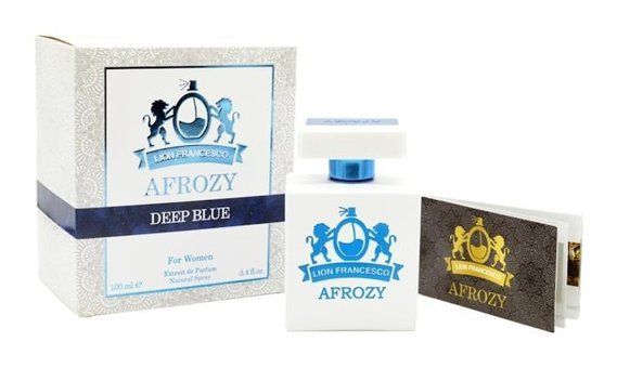 Lion Francesco Afrozy Deep Blue Afrodizyak Etkili EDP Amber-Kakule-Sandal Ağacı Kadın Parfüm 100 ml