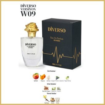 Diverso W09 EDP Amber-Çiçeksi-Odunsu Kadın Parfüm 50 ml