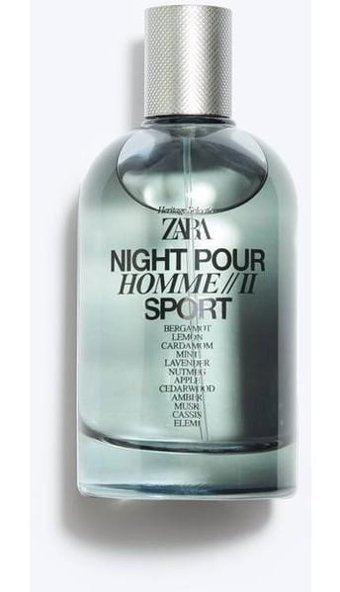 Zara Night Pour Homme Sport EDP Bergamot-Fresh-Oryantal Kadın Parfüm 150 ml