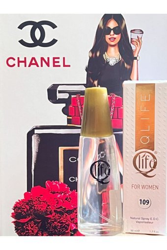 Qlife No: 109 Weekend Burbery EDC Amber-Çiçeksi-Odunsu Kadın Parfüm 50 ml