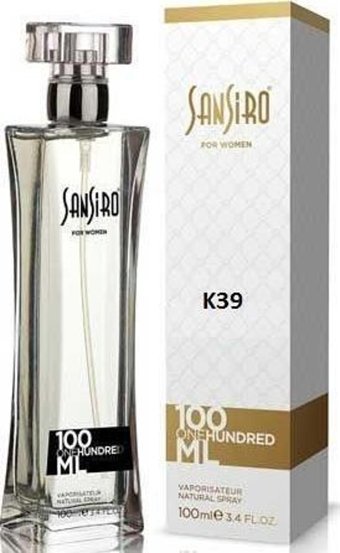 Sansiro K39 EDT Amber-Çiçeksi-Odunsu Kadın Parfüm 100 ml