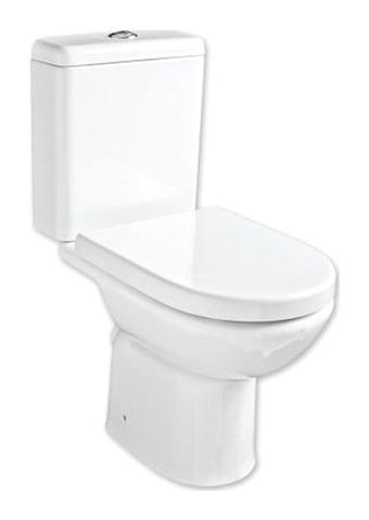 Güral Vit Compact 51 cm Seramik Kanallı Arkadan Çıkışlı Ayaklı Klozet Beyaz