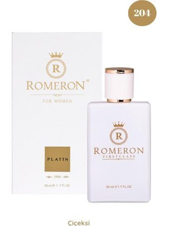 Romeron 204 Platin EDP Amber-Çiçeksi-Meyveli Kadın Parfüm 50 ml
