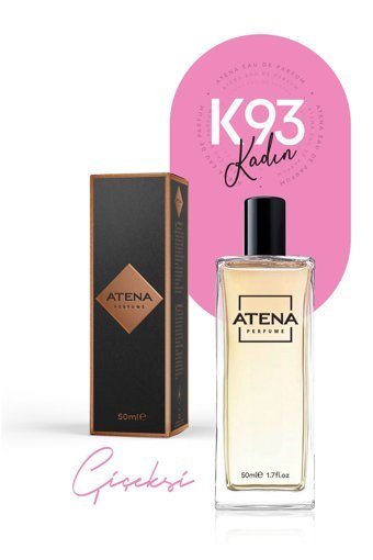 Atena Perfume K-93 EDP Amber-Çiçeksi-Odunsu Kadın Parfüm 50 ml