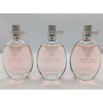 Avon Scent Mix Romantic Bouquet EDT Çiçeksi-Oryantal-Vetiver Kadın Parfüm 3x30 ml